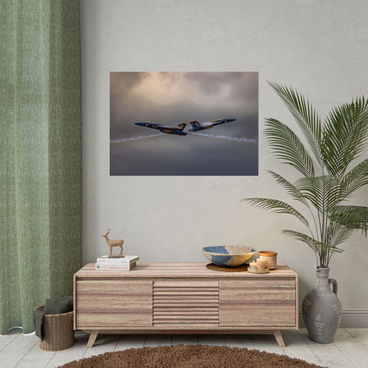 Poster Print - Blue Angels Head to Head Pass