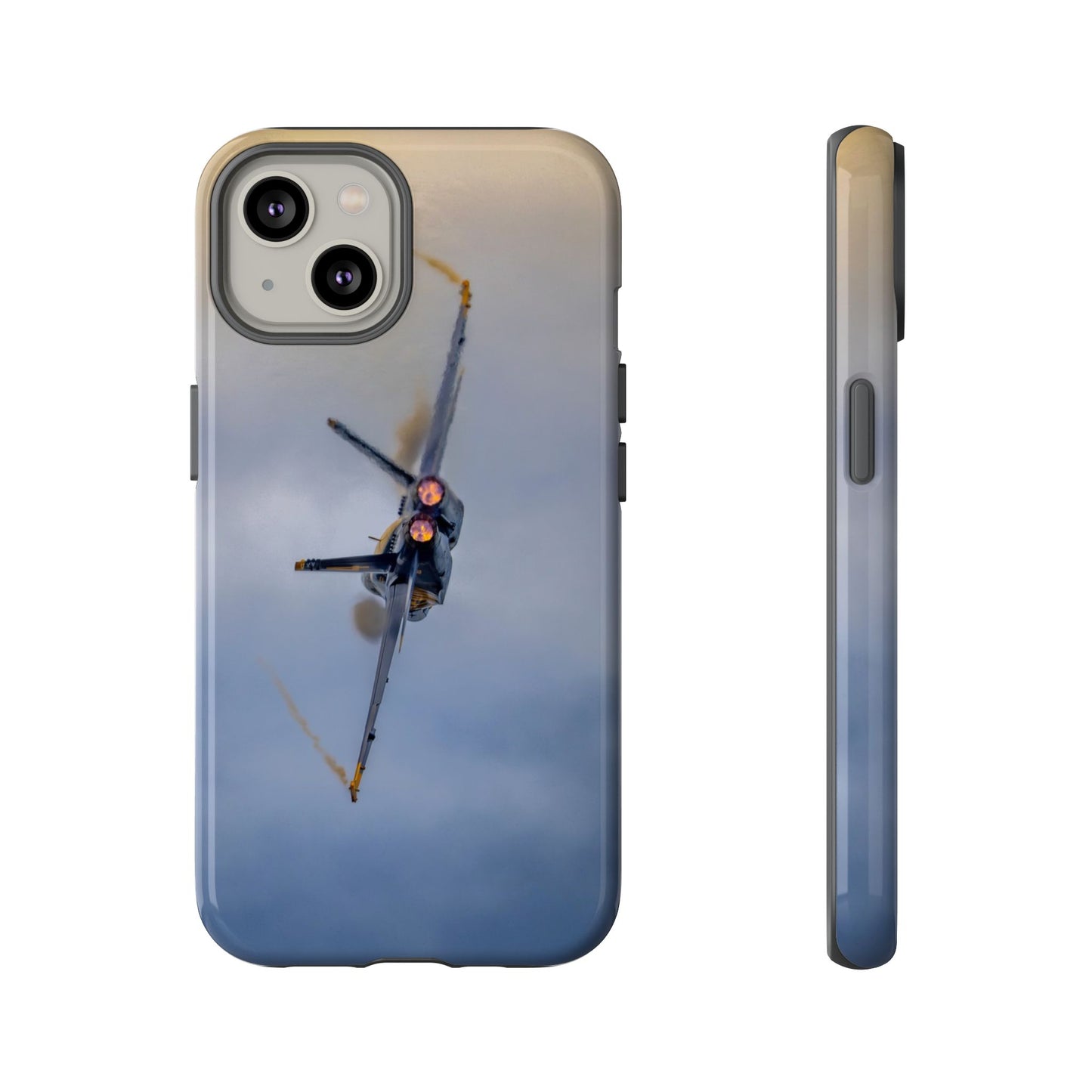 Phone Case - Tough Case with a Blue Angel afterburner design