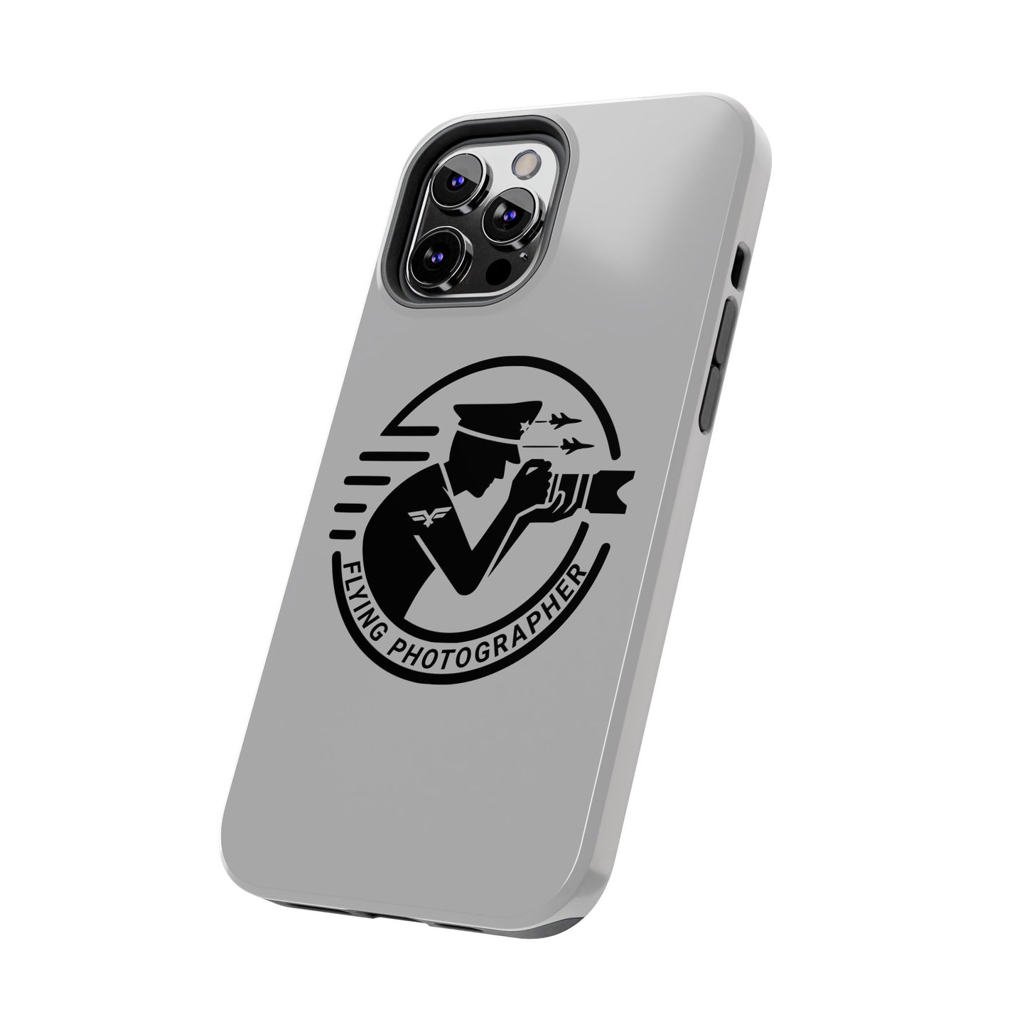 Flying Photographer Phone Case Gray