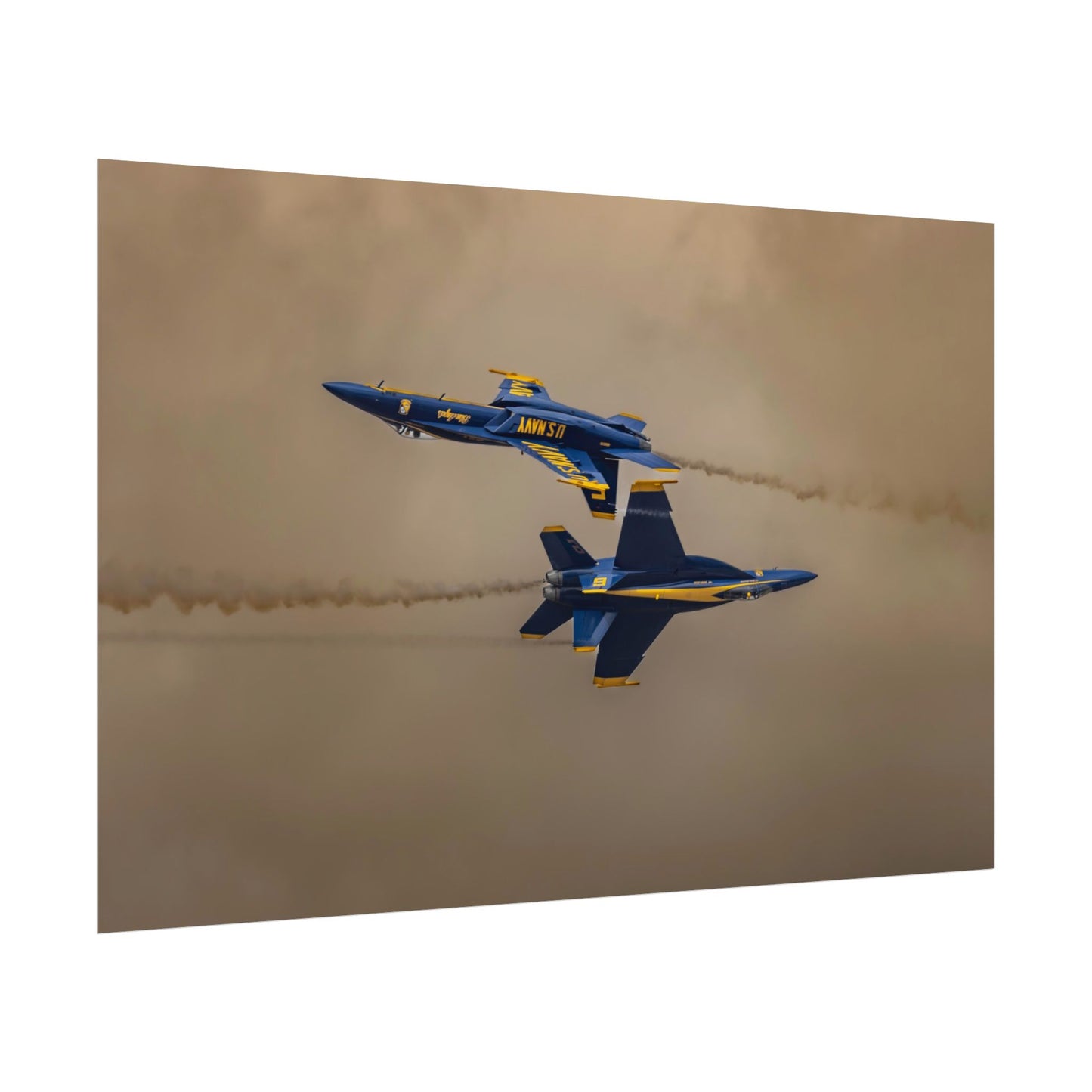 Poster Blue Angels F/A-18 Inverted Pass