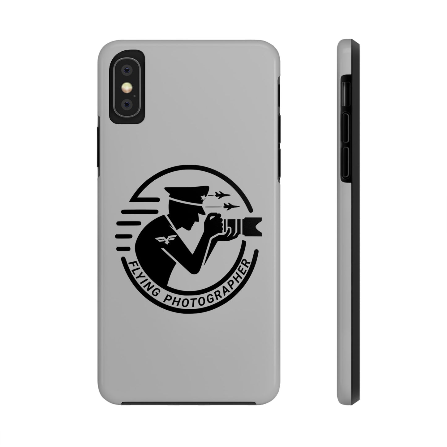 Flying Photographer Phone Case Gray