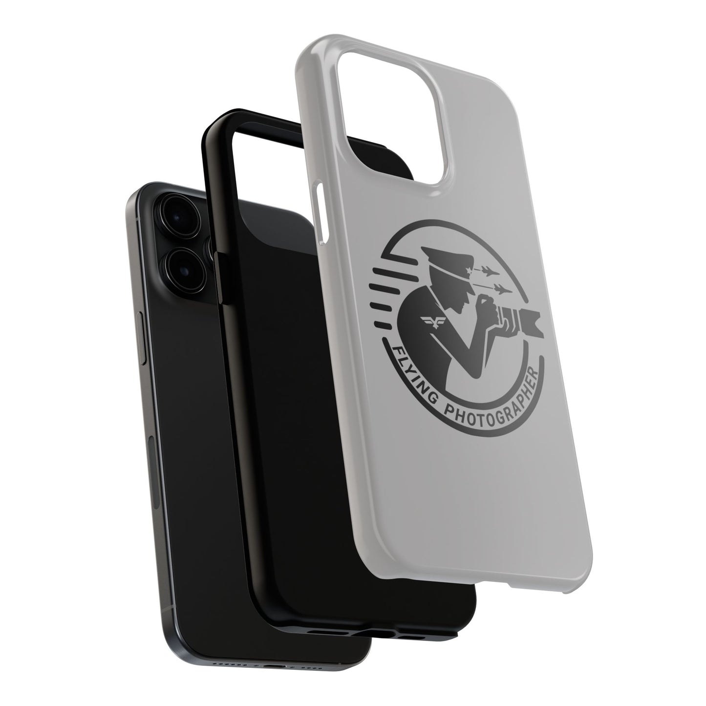 Flying Photographer Phone Case Gray