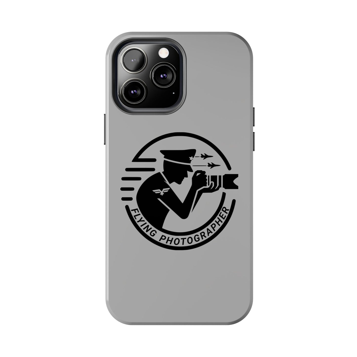 Flying Photographer Phone Case Gray