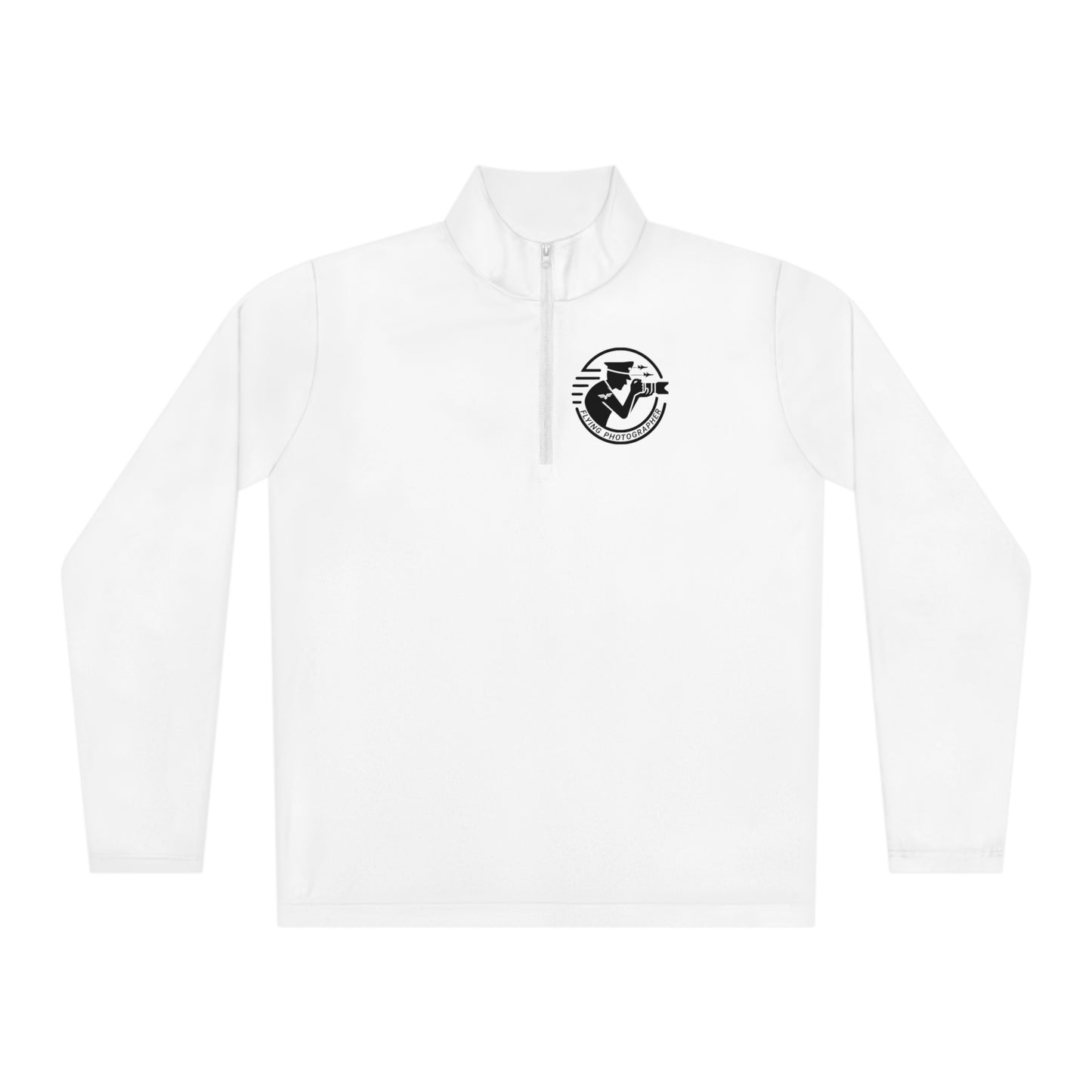 Unisex Quarter-Zip Pullover with Flying Photographer Logo