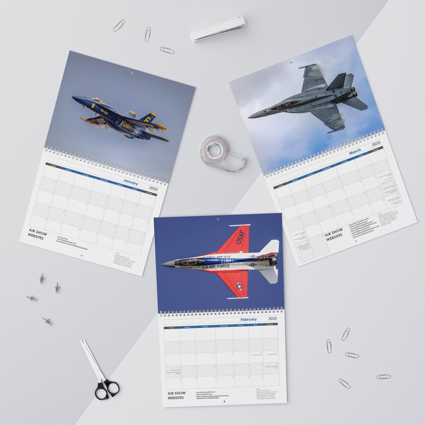 Airshow Wall Calendar 2025