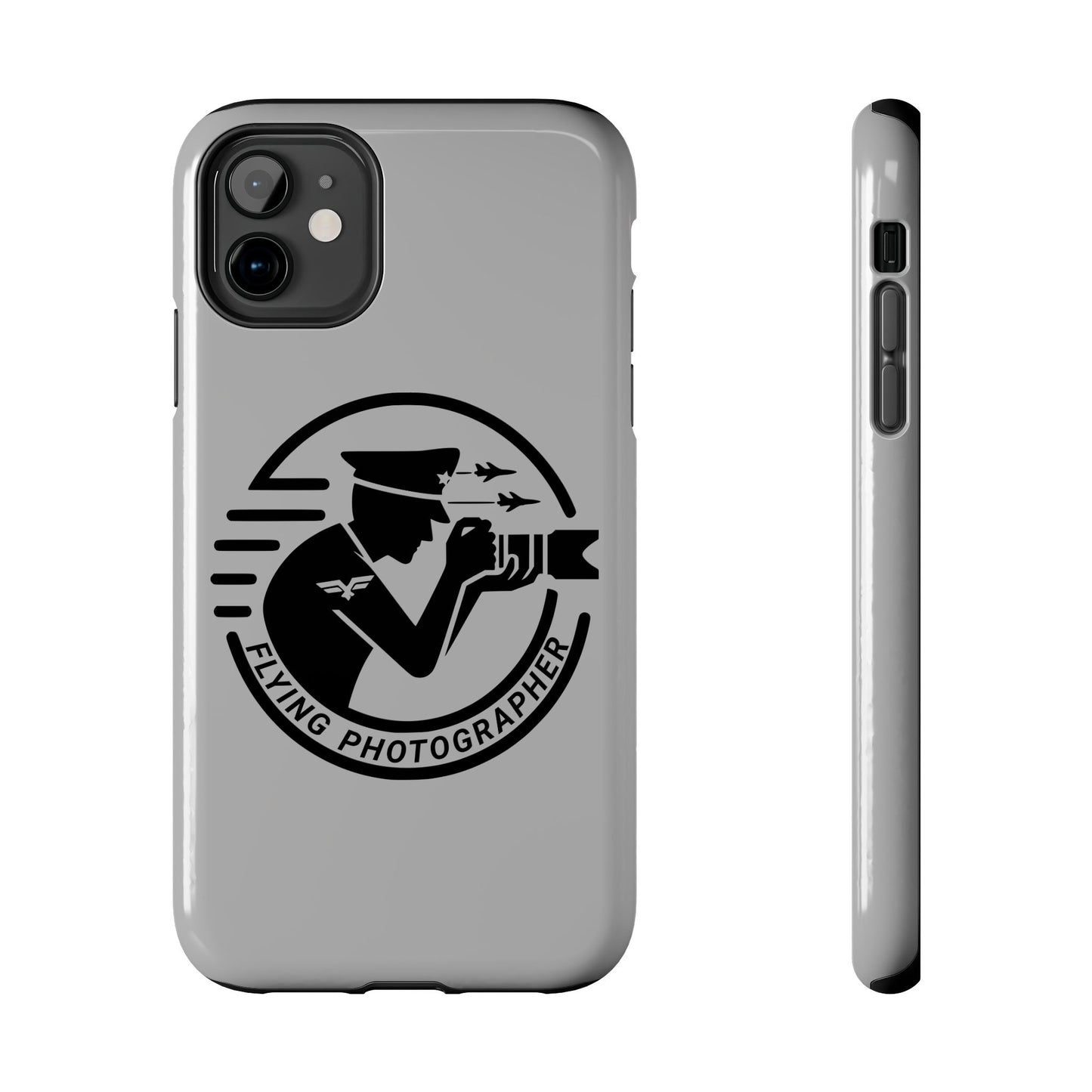 Flying Photographer Phone Case Gray