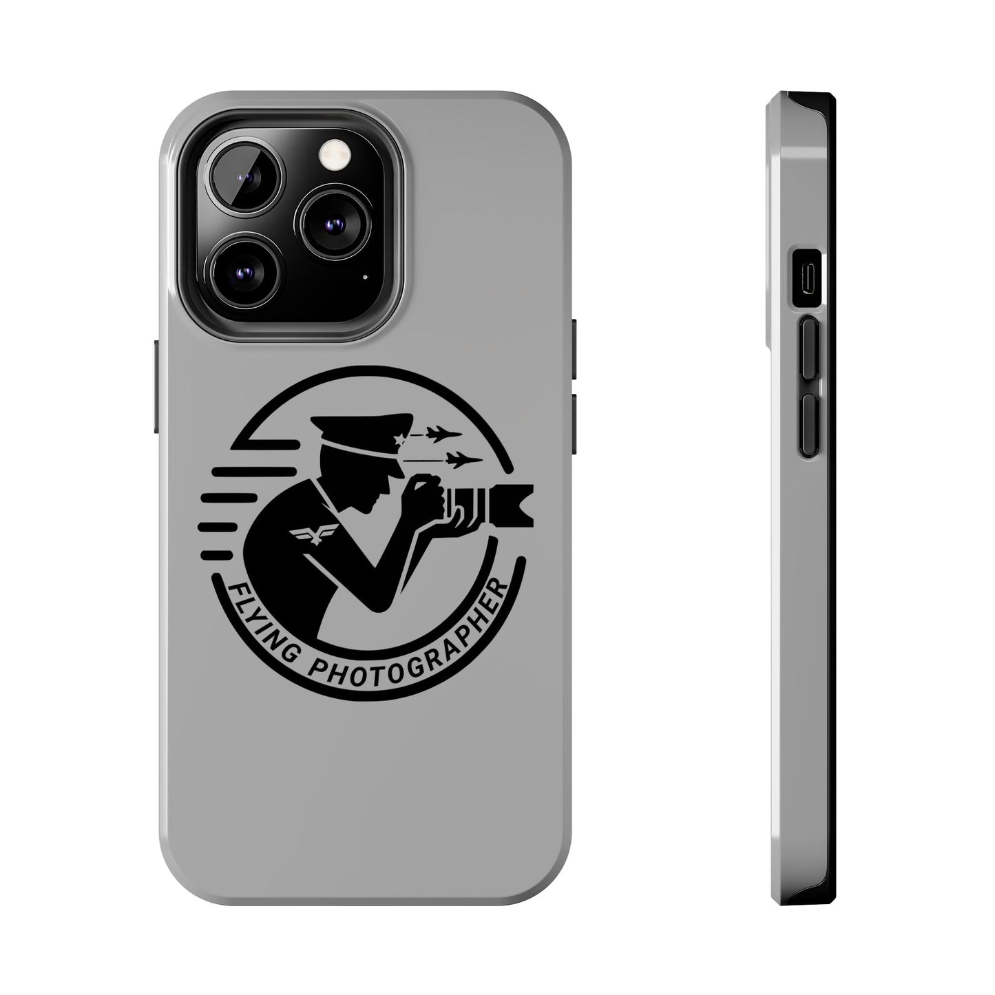 Flying Photographer Phone Case Gray