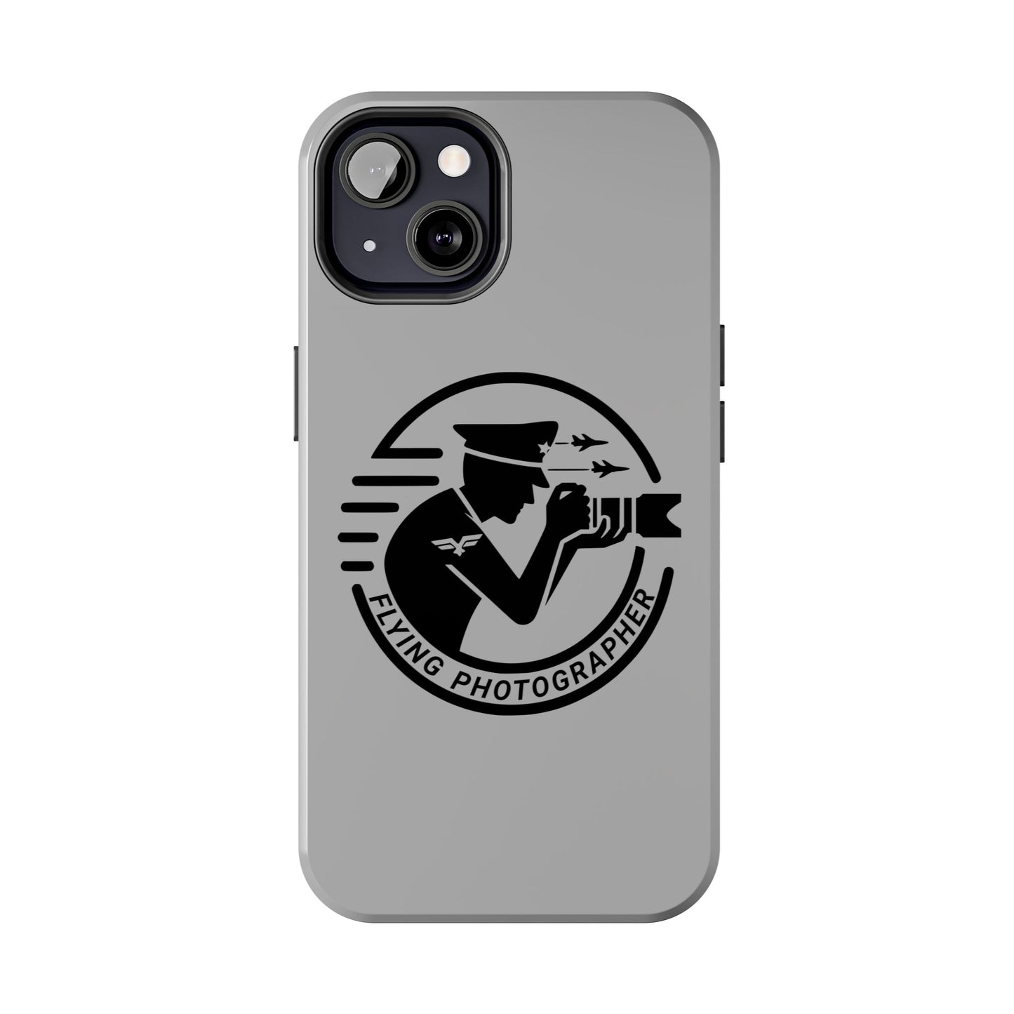 Flying Photographer Phone Case Gray