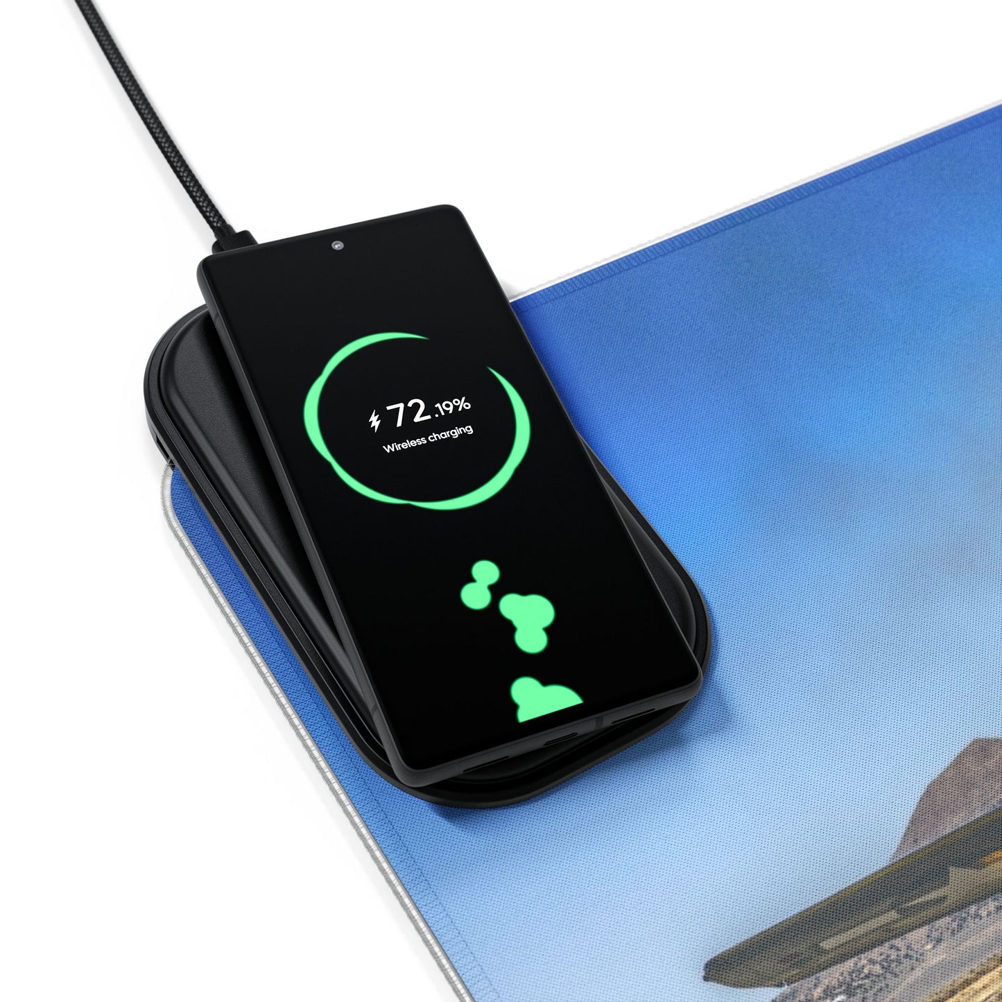 P-51 Mustang LED Mouse Pad with Wireless Charging