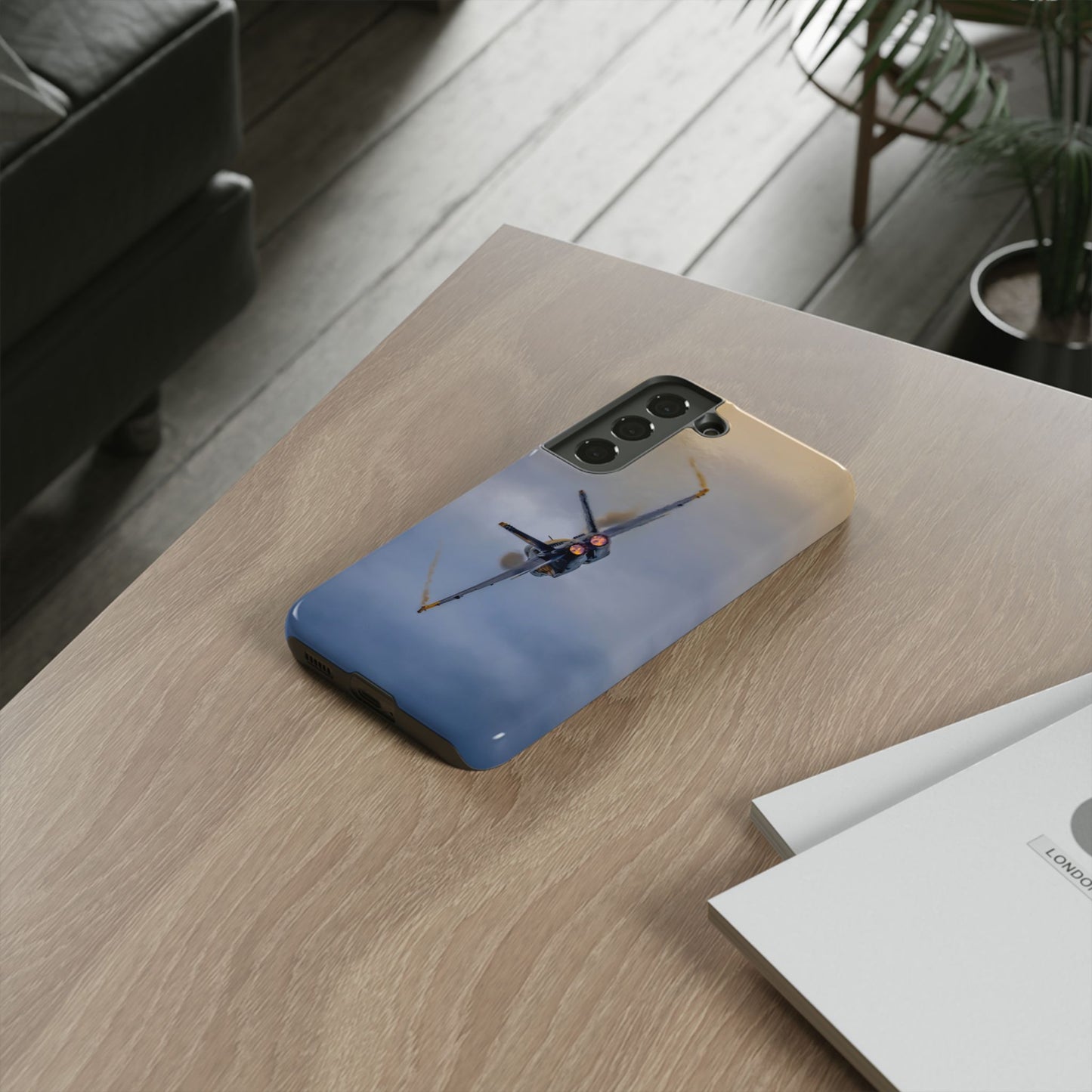 Phone Case - Tough Case with a Blue Angel afterburner design