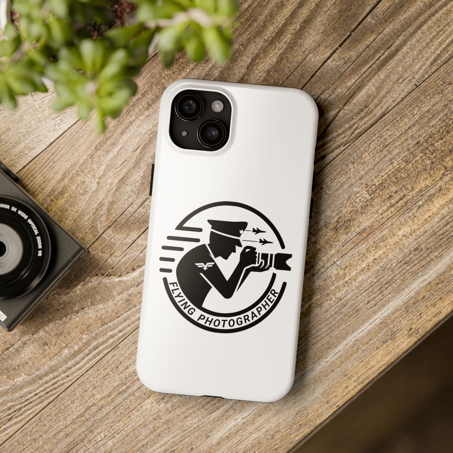 Flying Photographer Phone Cases