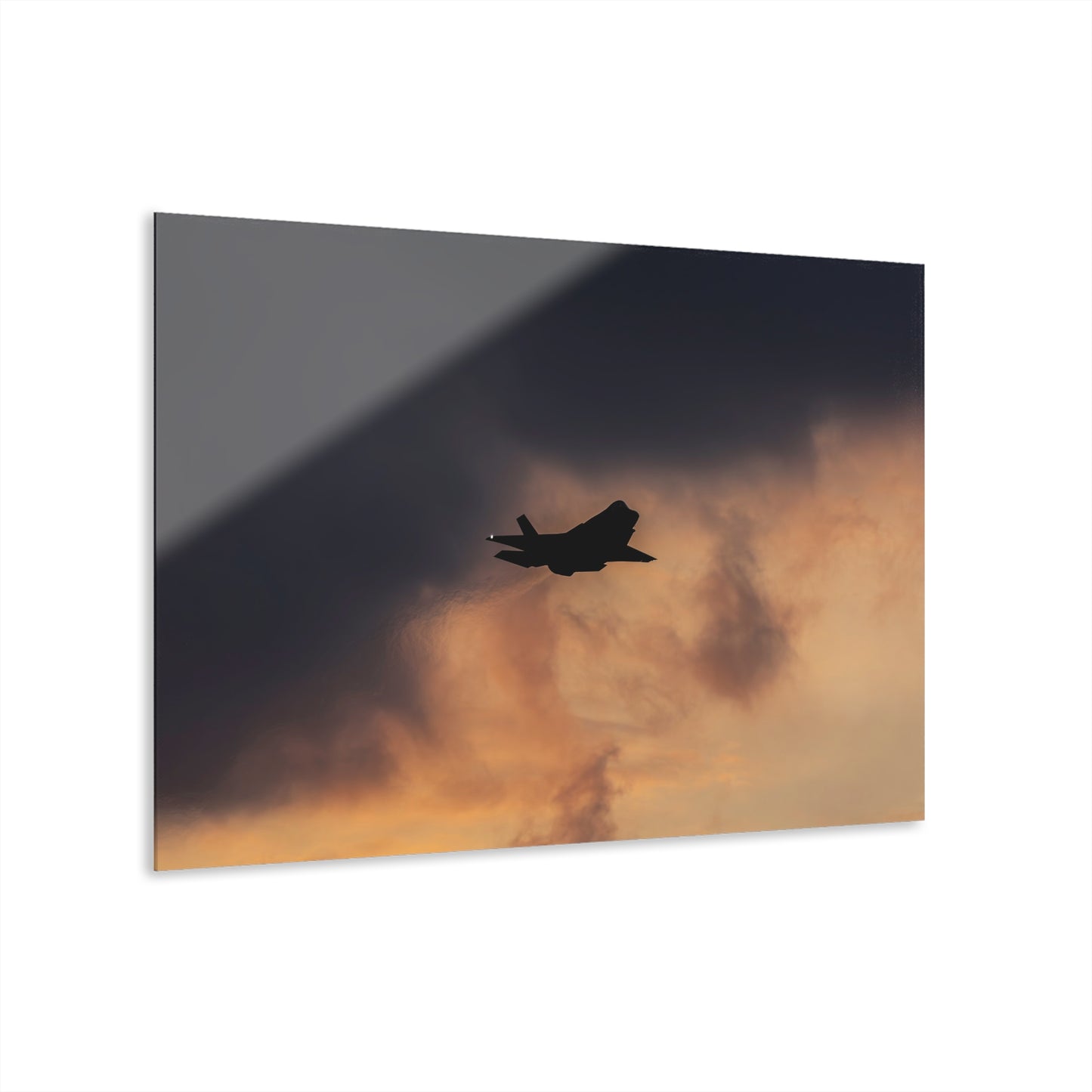 F-35 Lightning II at Sunset Acrylic Print