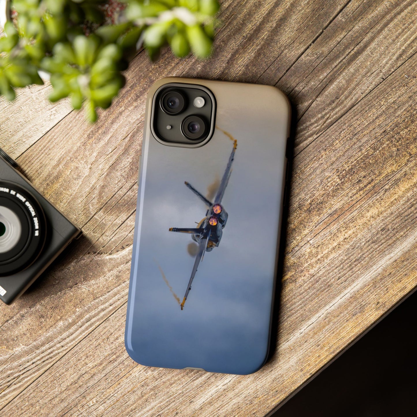 Phone Case - Tough Case with a Blue Angel afterburner design