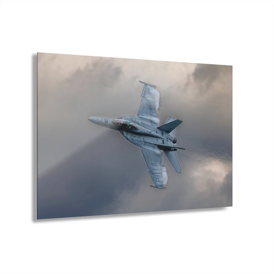 Acrylic Print F/A-18F Super Hornet Fighter Jet Wall Art