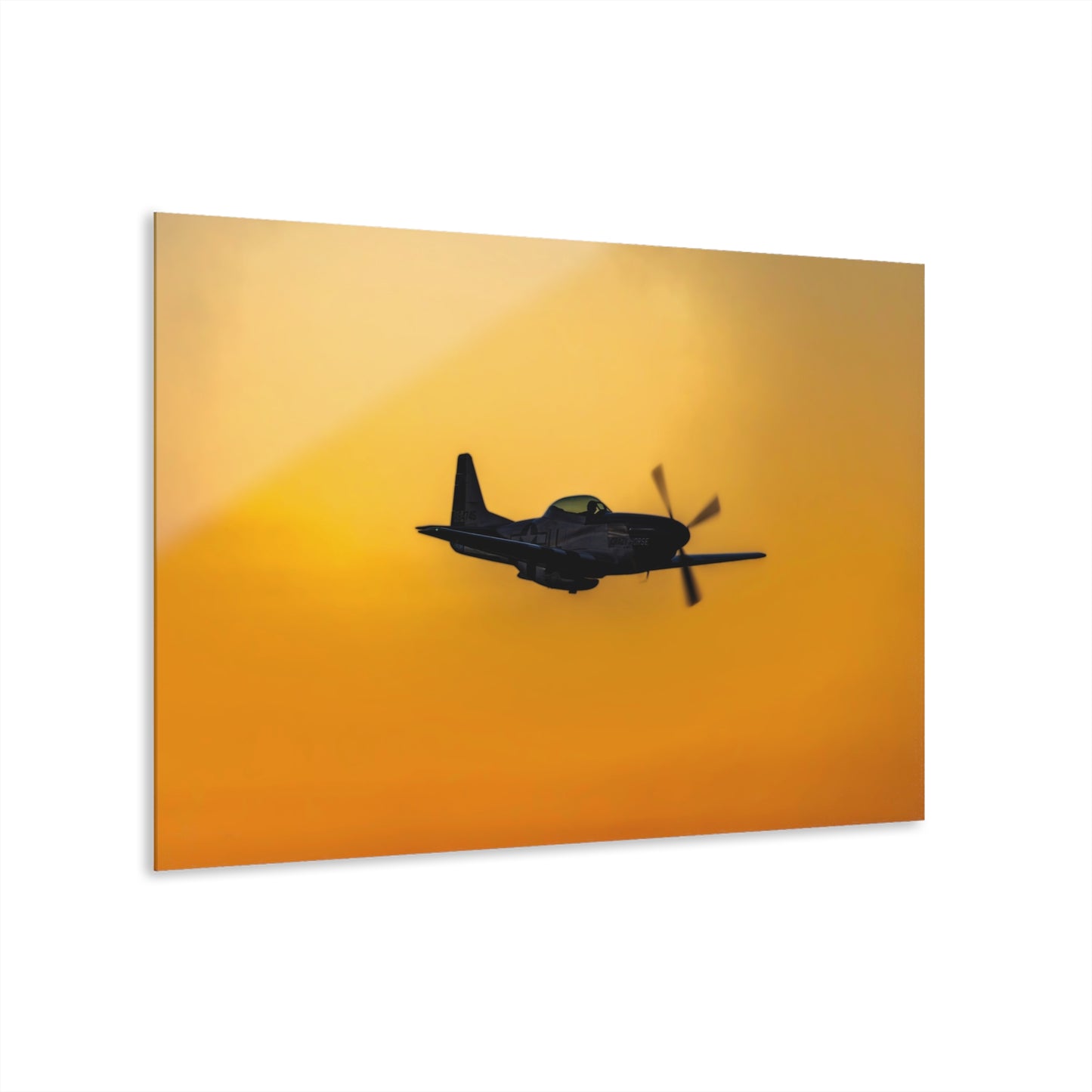 P-51 Mustang Sunset Acrylic Print