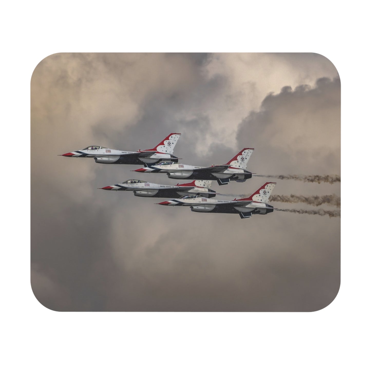 Thunderbirds Formation Jet Mouse Pad — Airshow Aviation Desk Mat