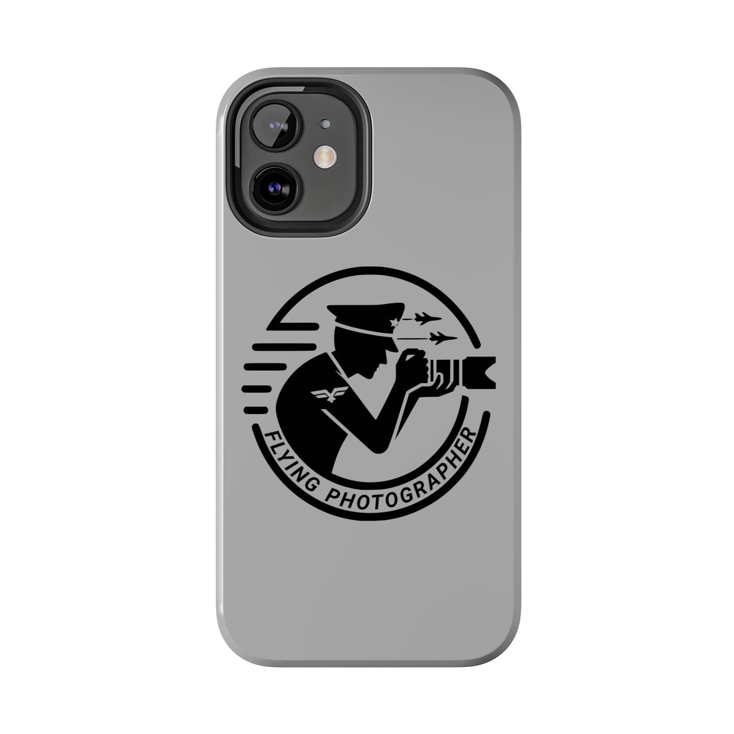 Flying Photographer Phone Case Gray