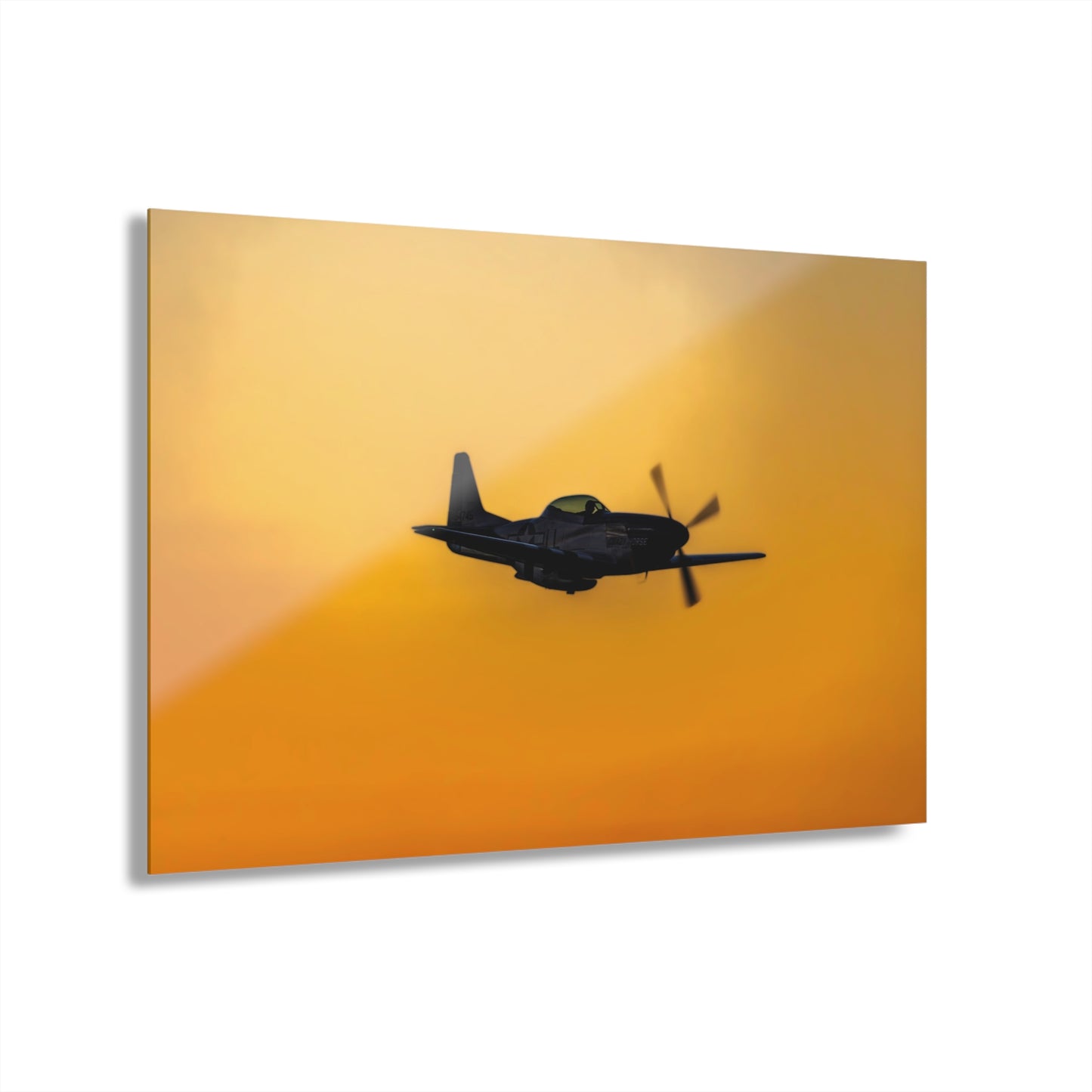 P-51 Mustang Sunset Acrylic Print