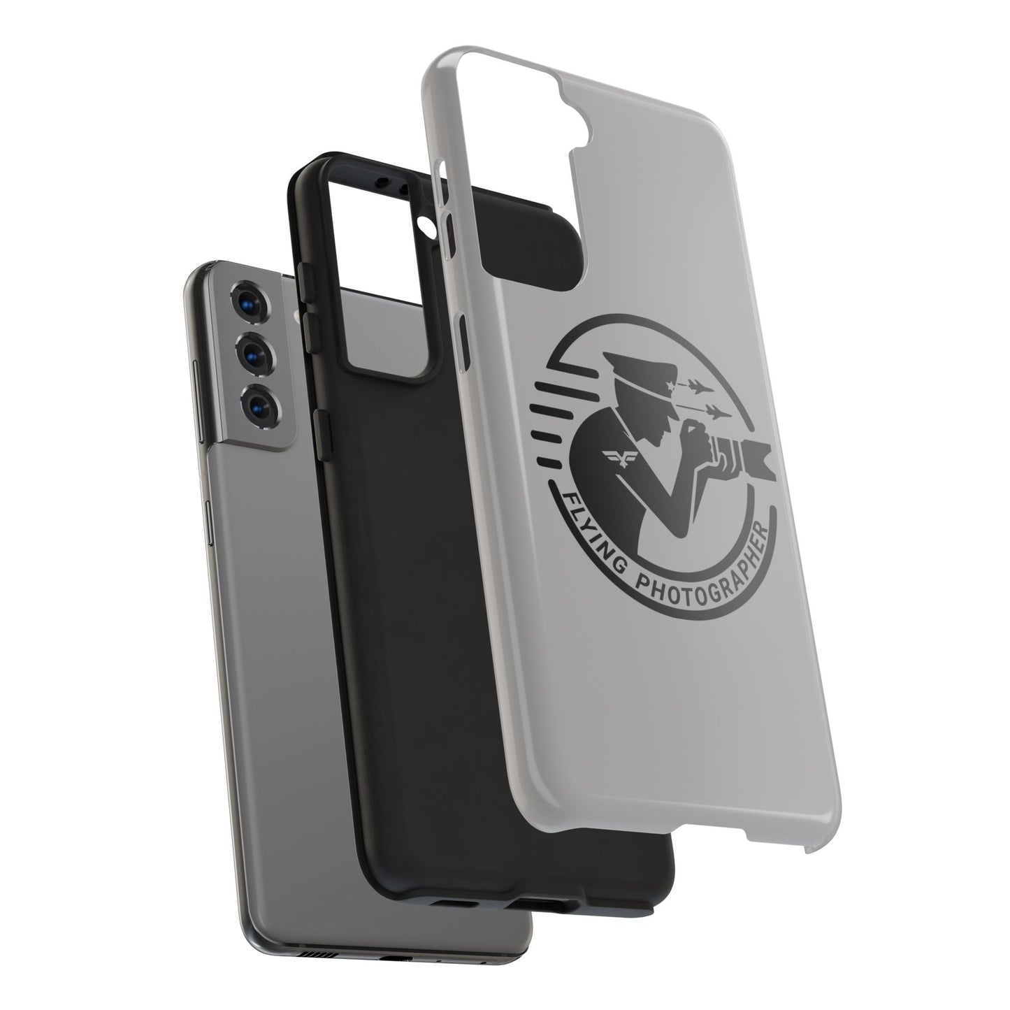 Flying Photographer Phone Case Gray