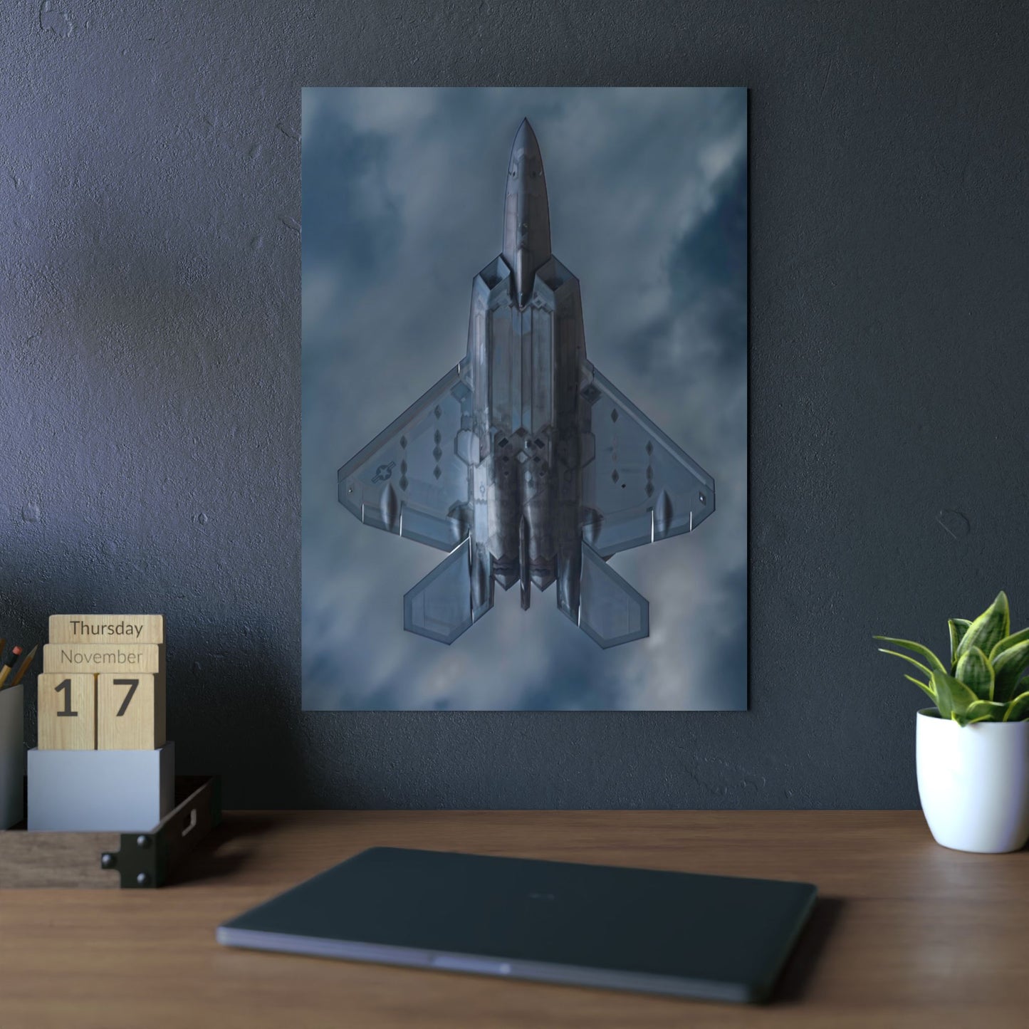 F-22 Raptor Print on Aluminum Composite Panel