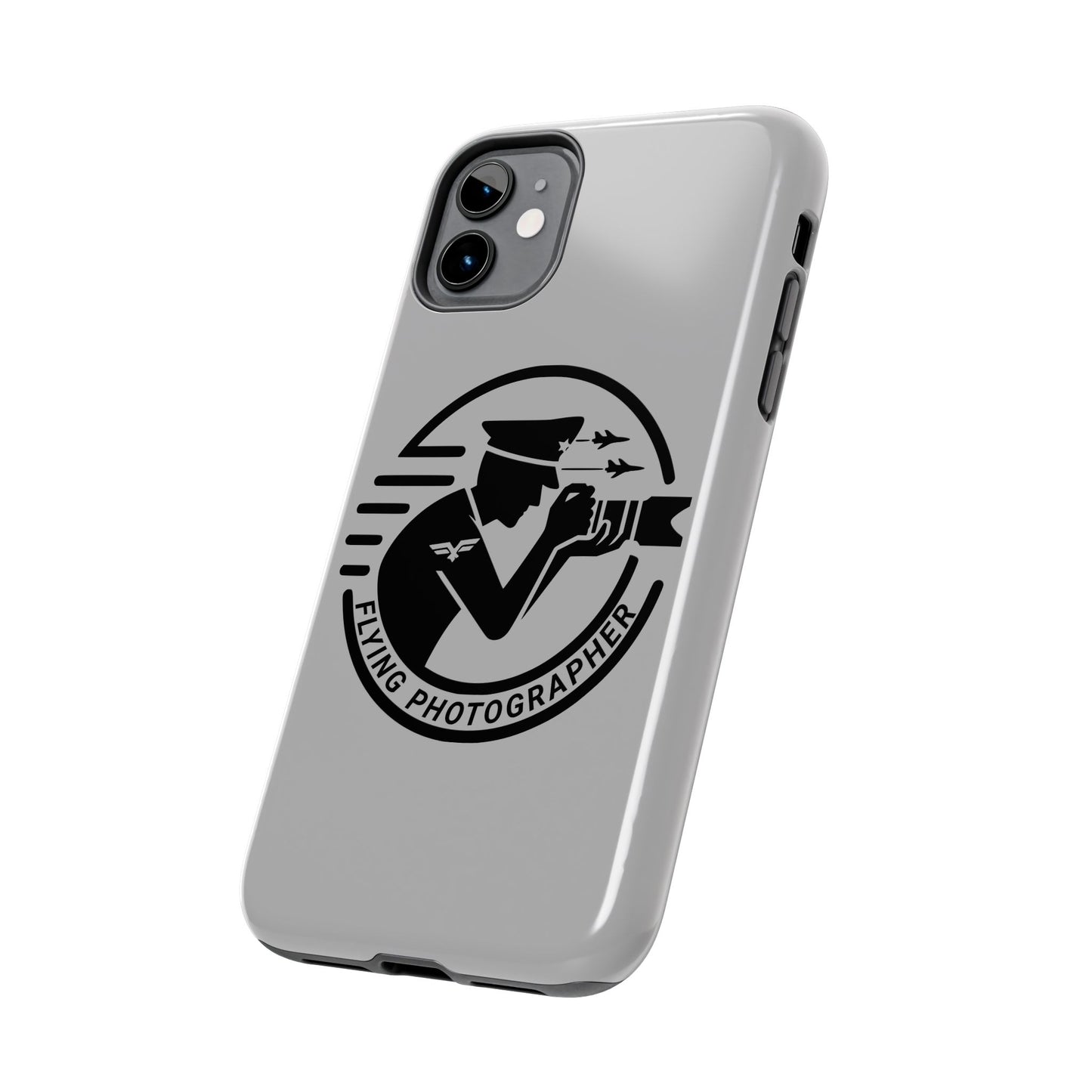 Flying Photographer Phone Case Gray