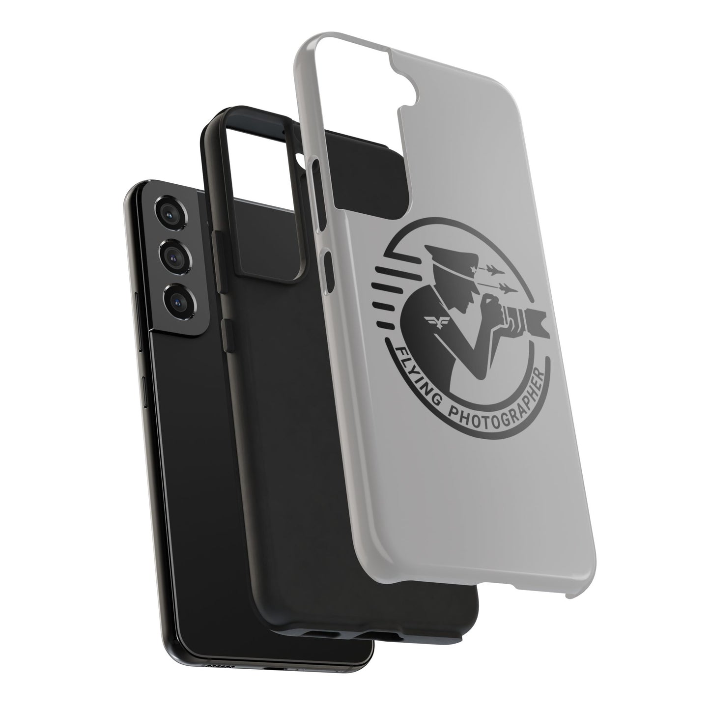 Flying Photographer Phone Case Gray