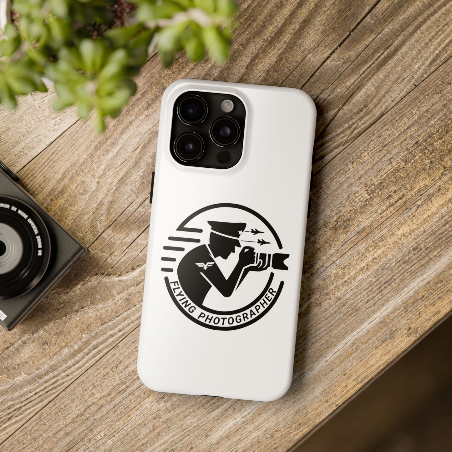 Flying Photographer Phone Cases