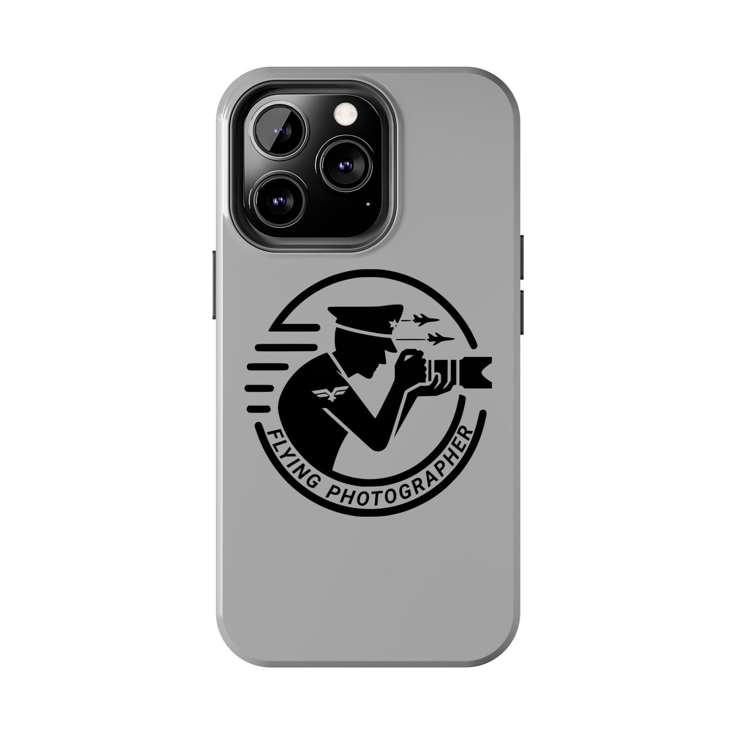 Flying Photographer Phone Case Gray