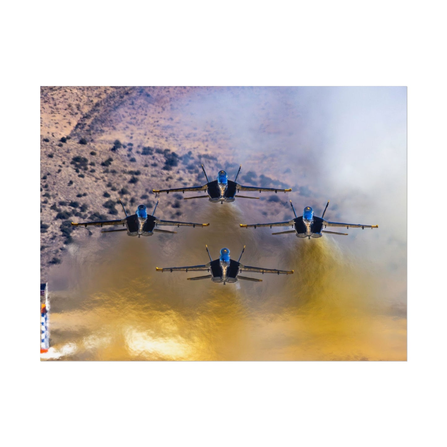 Poster Print - Blue Angels Takeoff Head-on