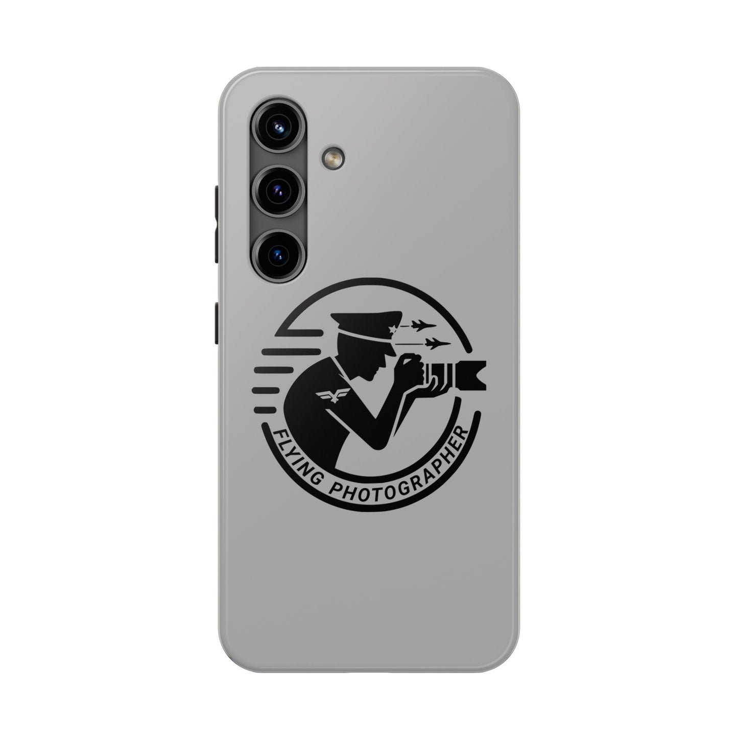 Flying Photographer Phone Case Gray