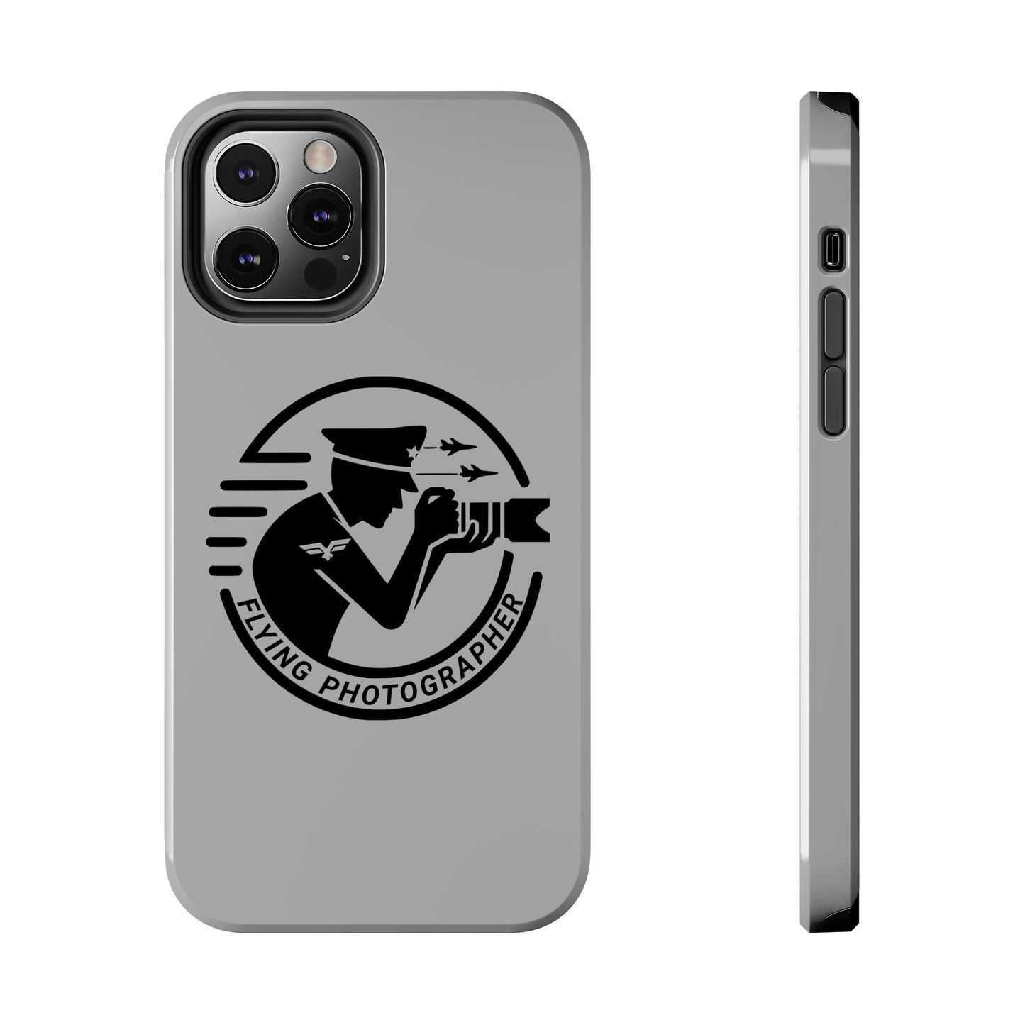 Flying Photographer Phone Case Gray