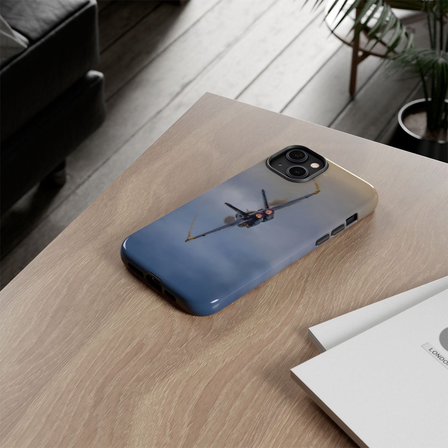 Phone Case - Tough Case with a Blue Angel afterburner design