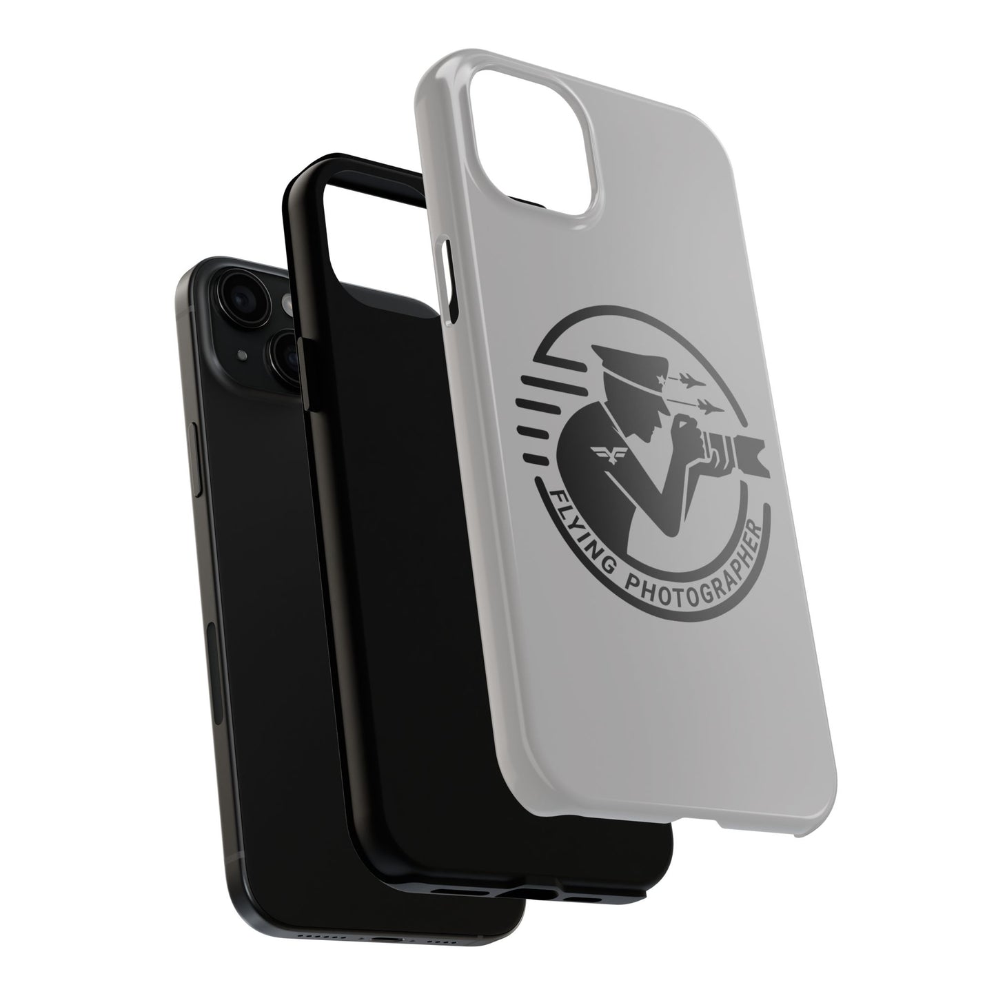 Flying Photographer Phone Case Gray