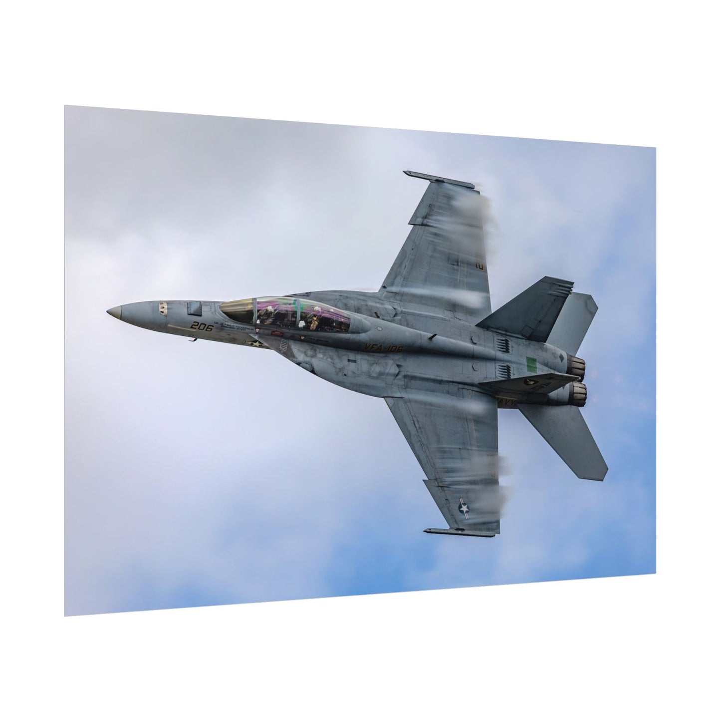 Poster Print - F/A-18F Super Hornet High Speed Pass