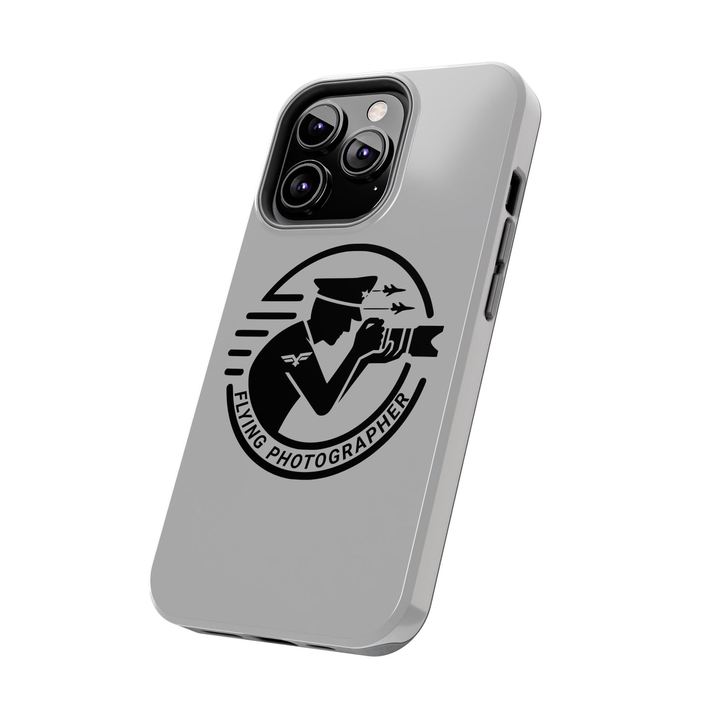 Flying Photographer Phone Case Gray