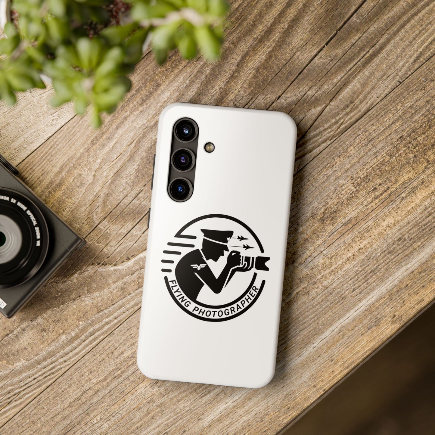 Flying Photographer Phone Cases