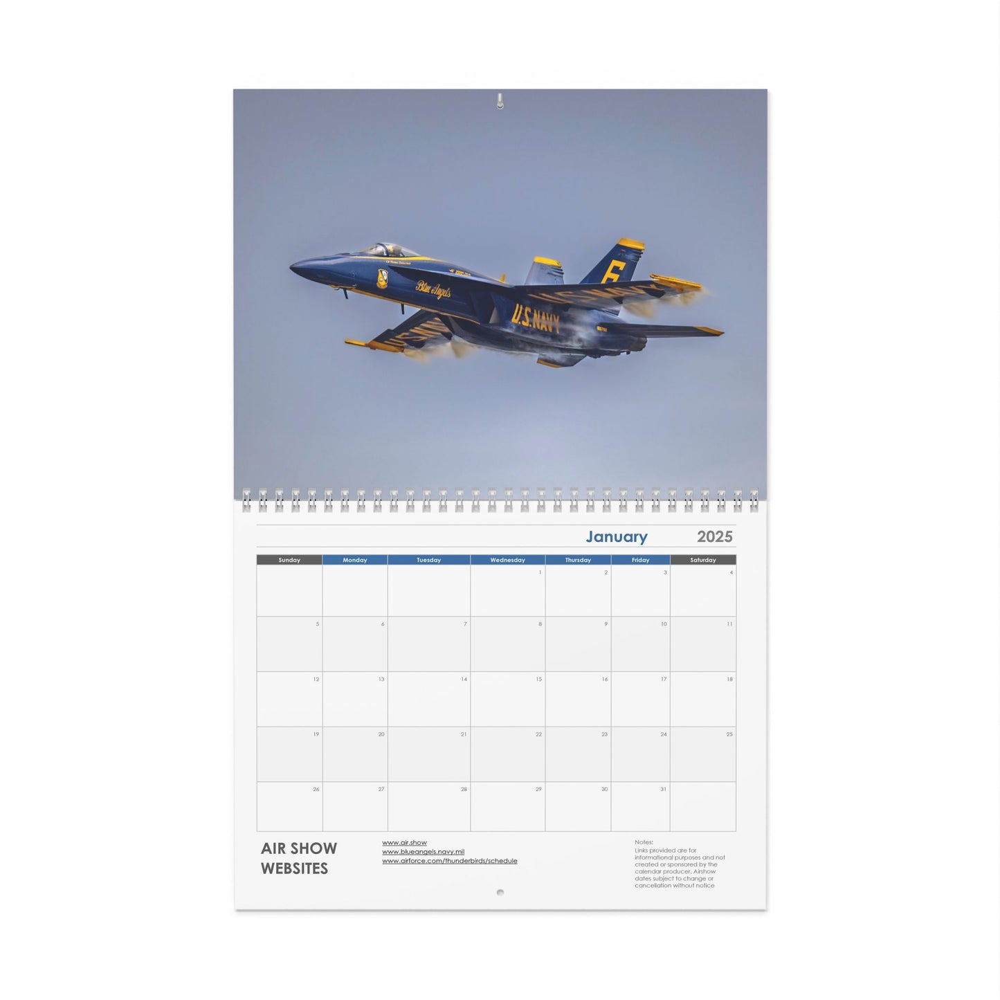 Airshow Wall Calendar 2025