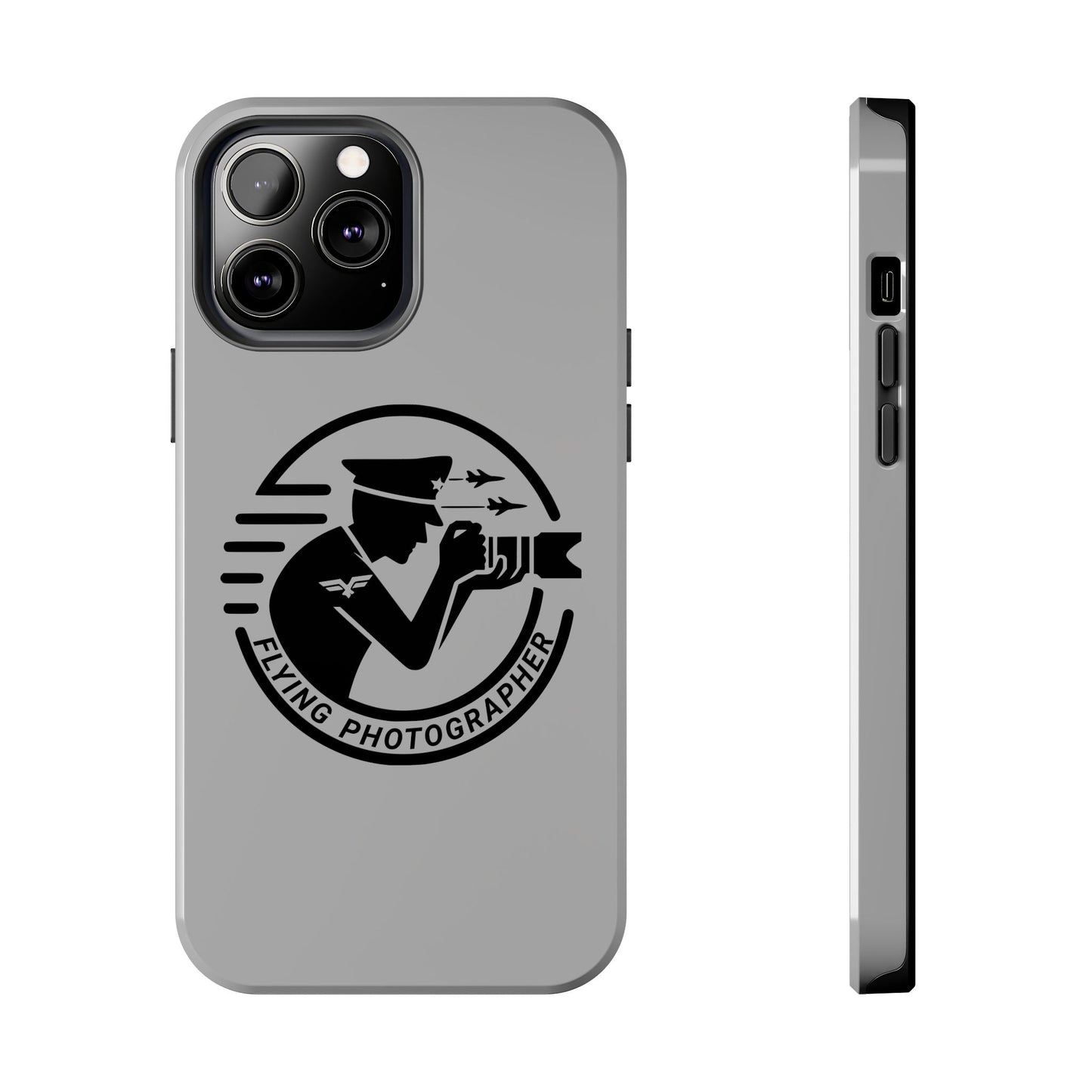 Flying Photographer Phone Case Gray