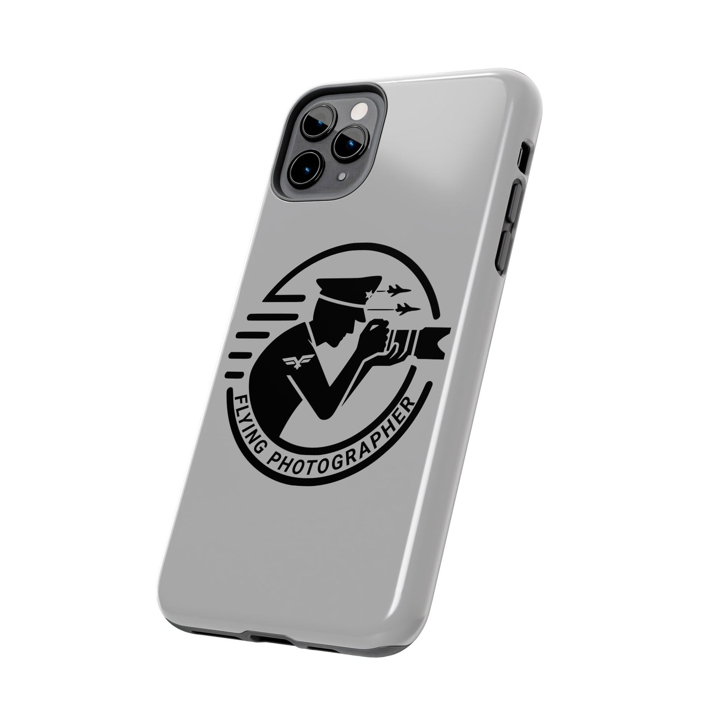 Flying Photographer Phone Case Gray