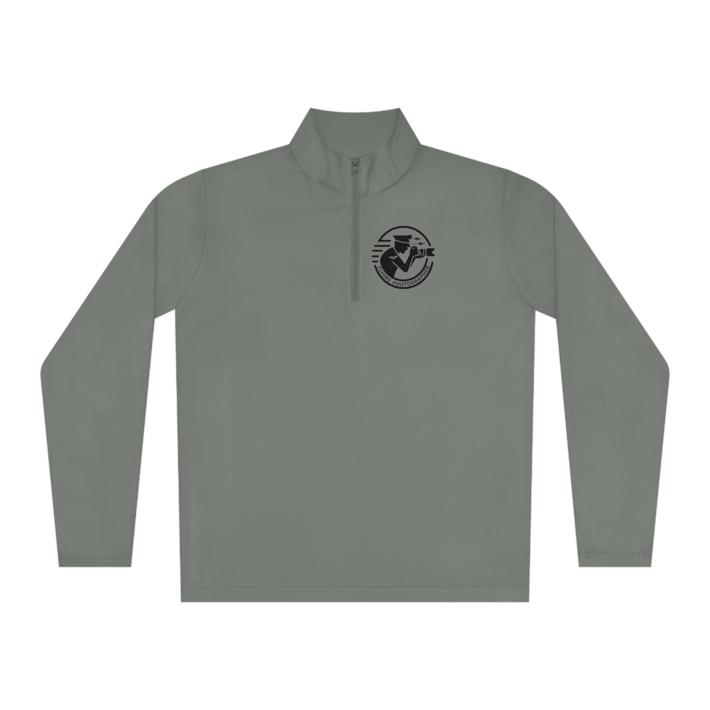 Unisex Quarter-Zip Pullover with Flying Photographer Logo