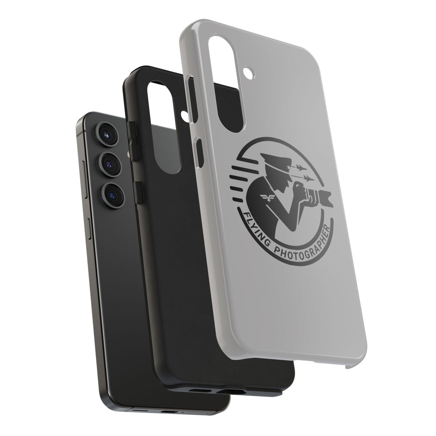 Flying Photographer Phone Case Gray