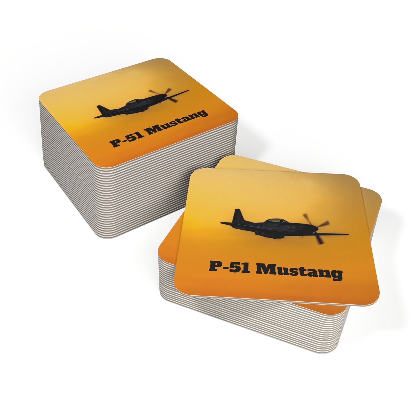 Coaster Set - P-51 Mustang