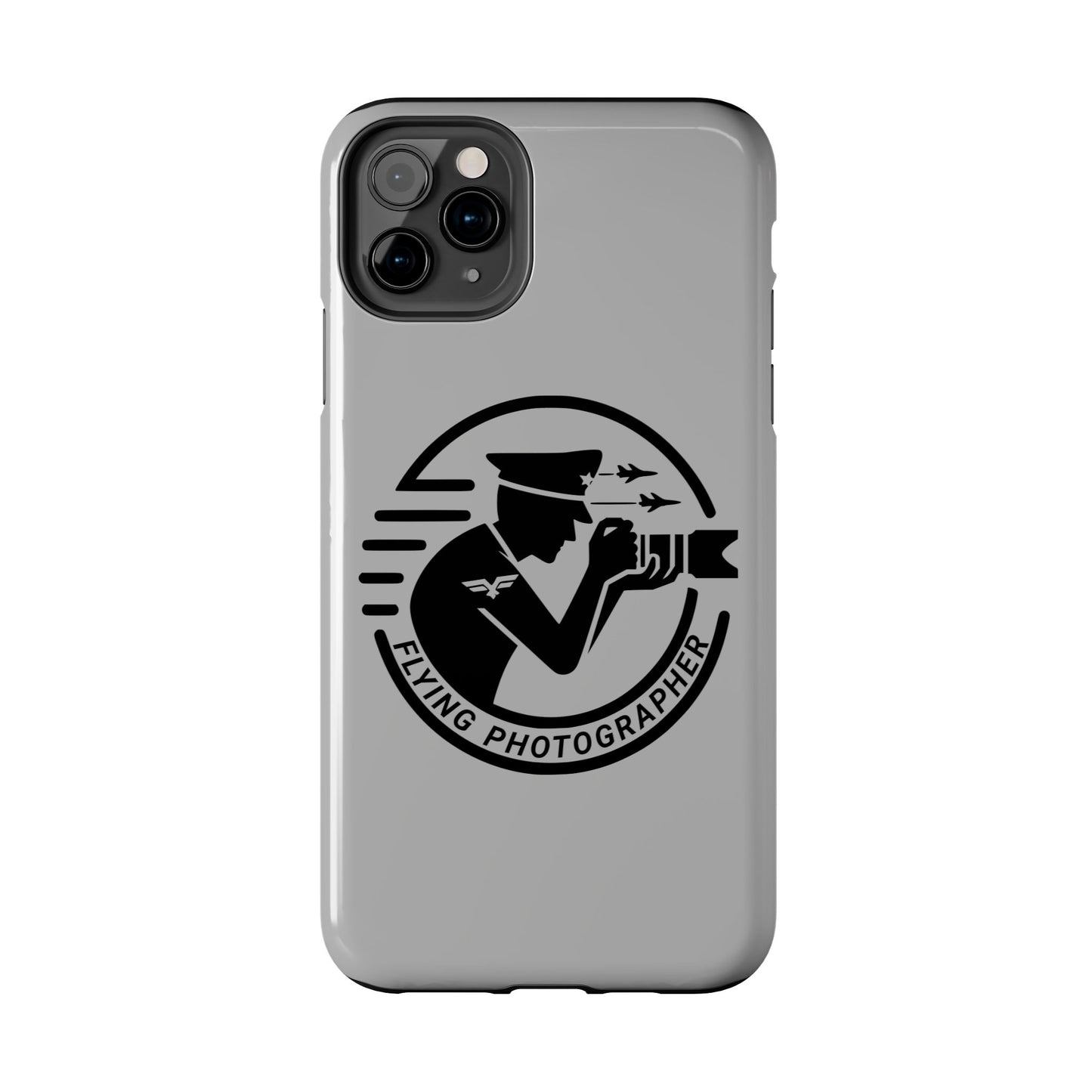 Flying Photographer Phone Case Gray