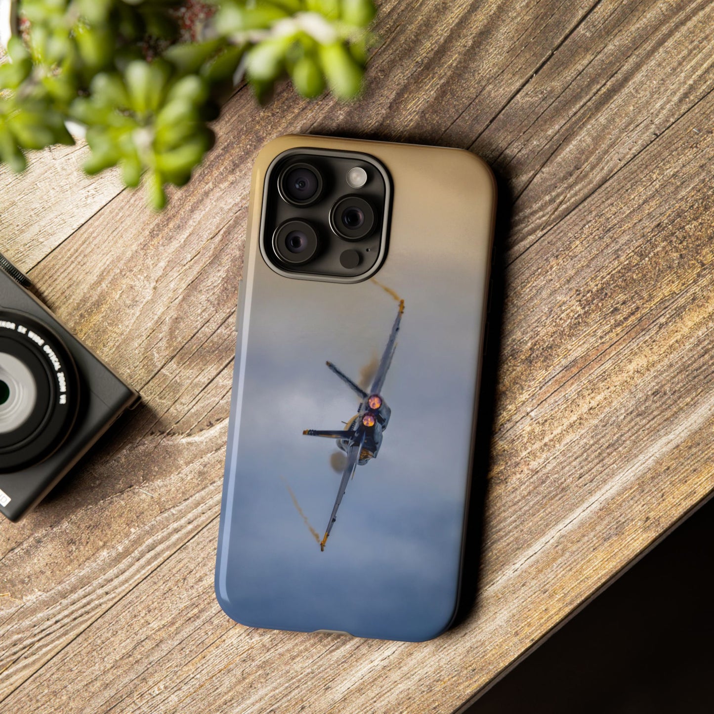 Phone Case - Tough Case with a Blue Angel afterburner design