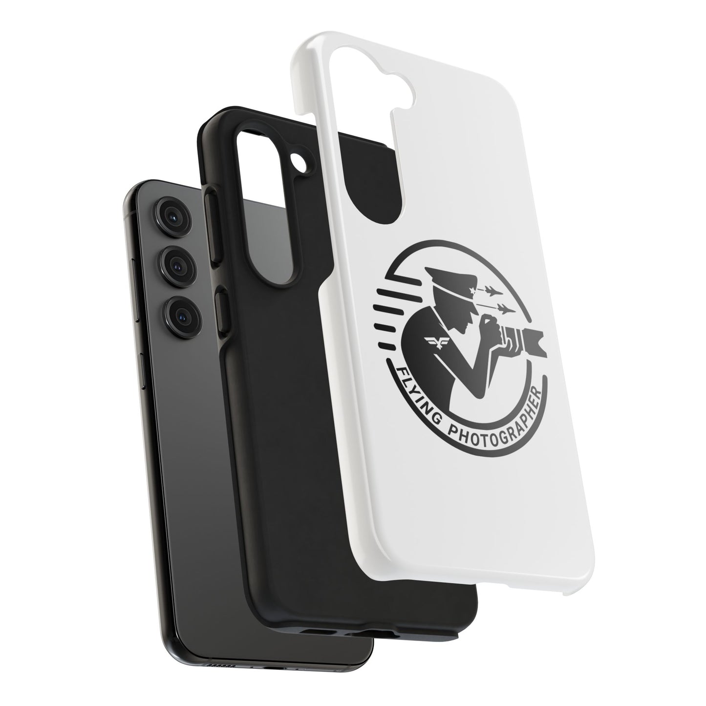 Flying Photographer Phone Cases