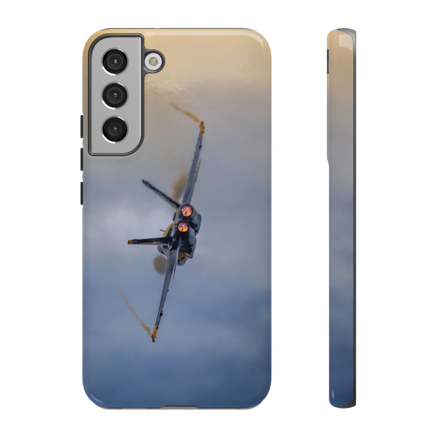 Phone Case - Tough Case with a Blue Angel afterburner design