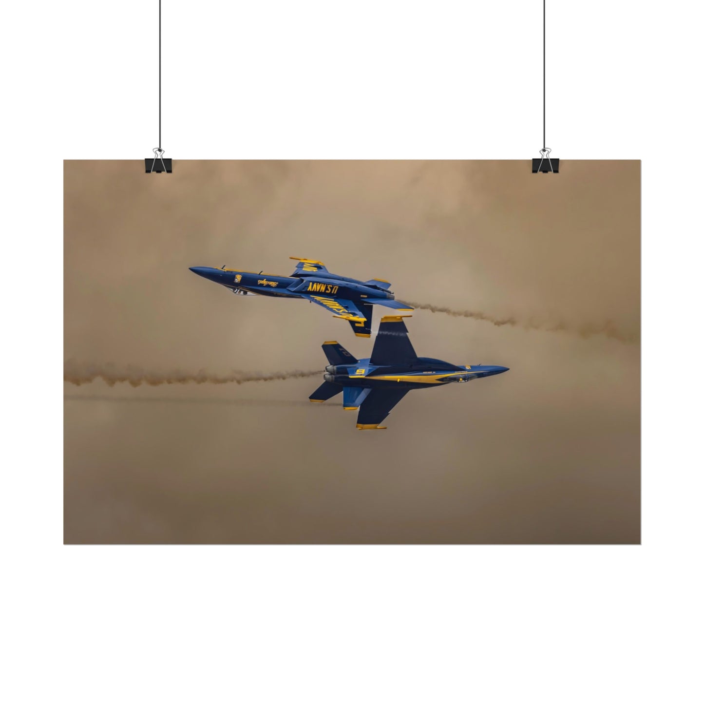 Poster Blue Angels F/A-18 Inverted Pass