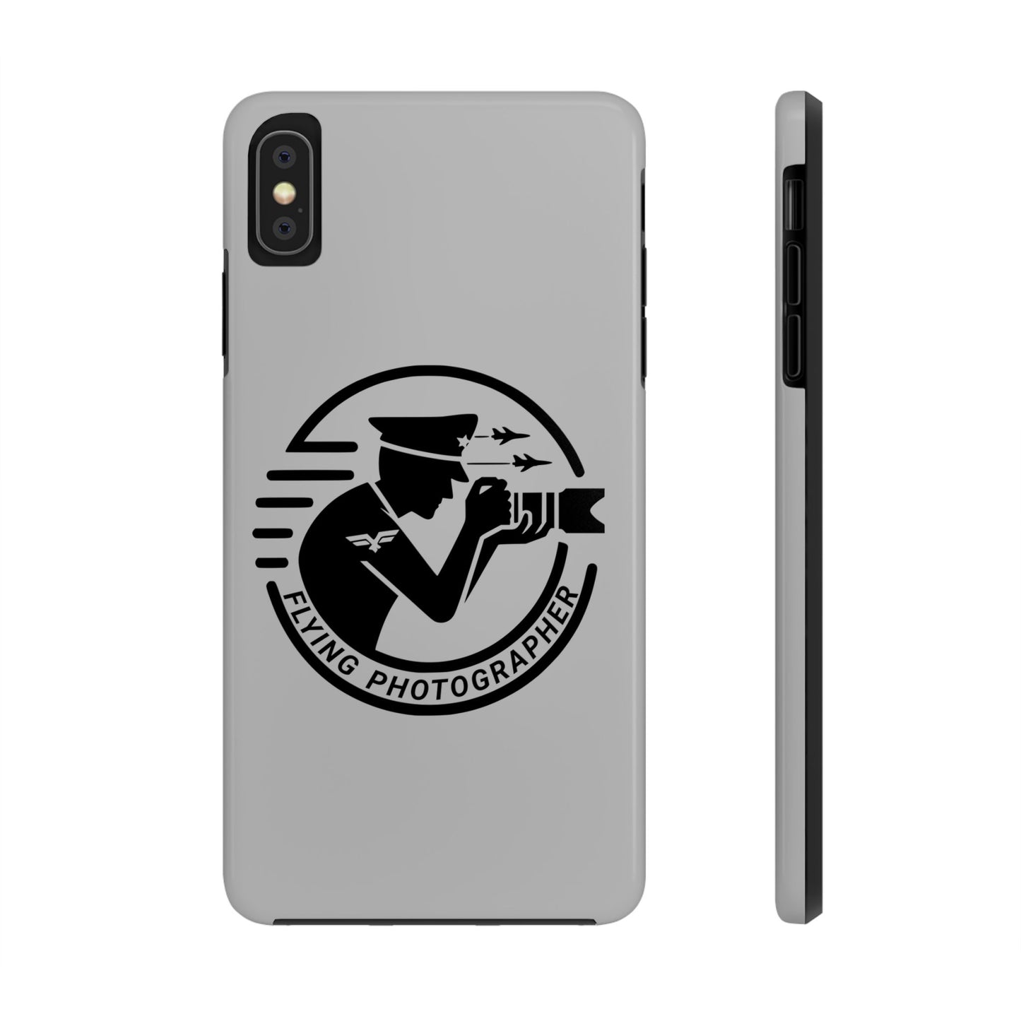 Flying Photographer Phone Case Gray