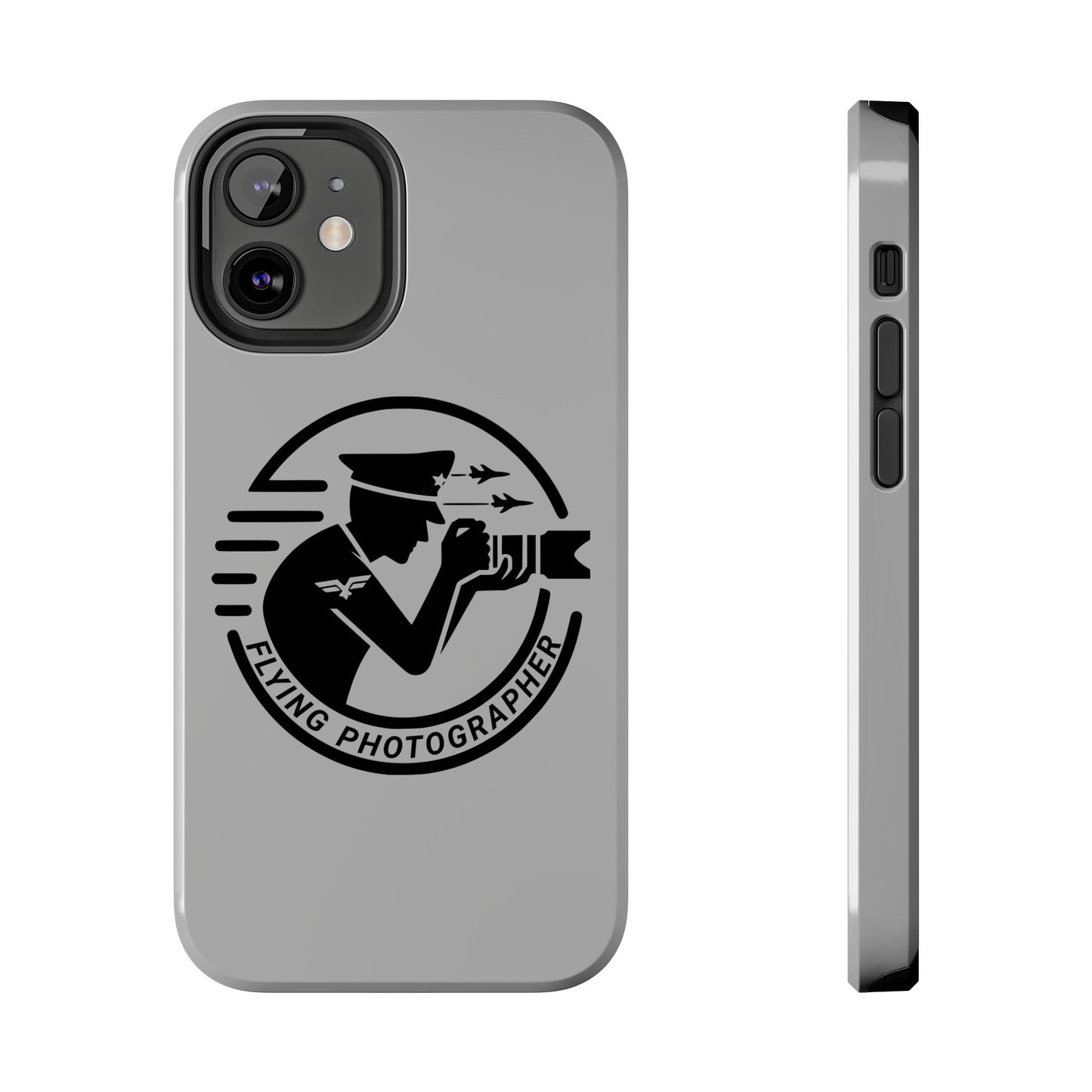 Flying Photographer Phone Case Gray