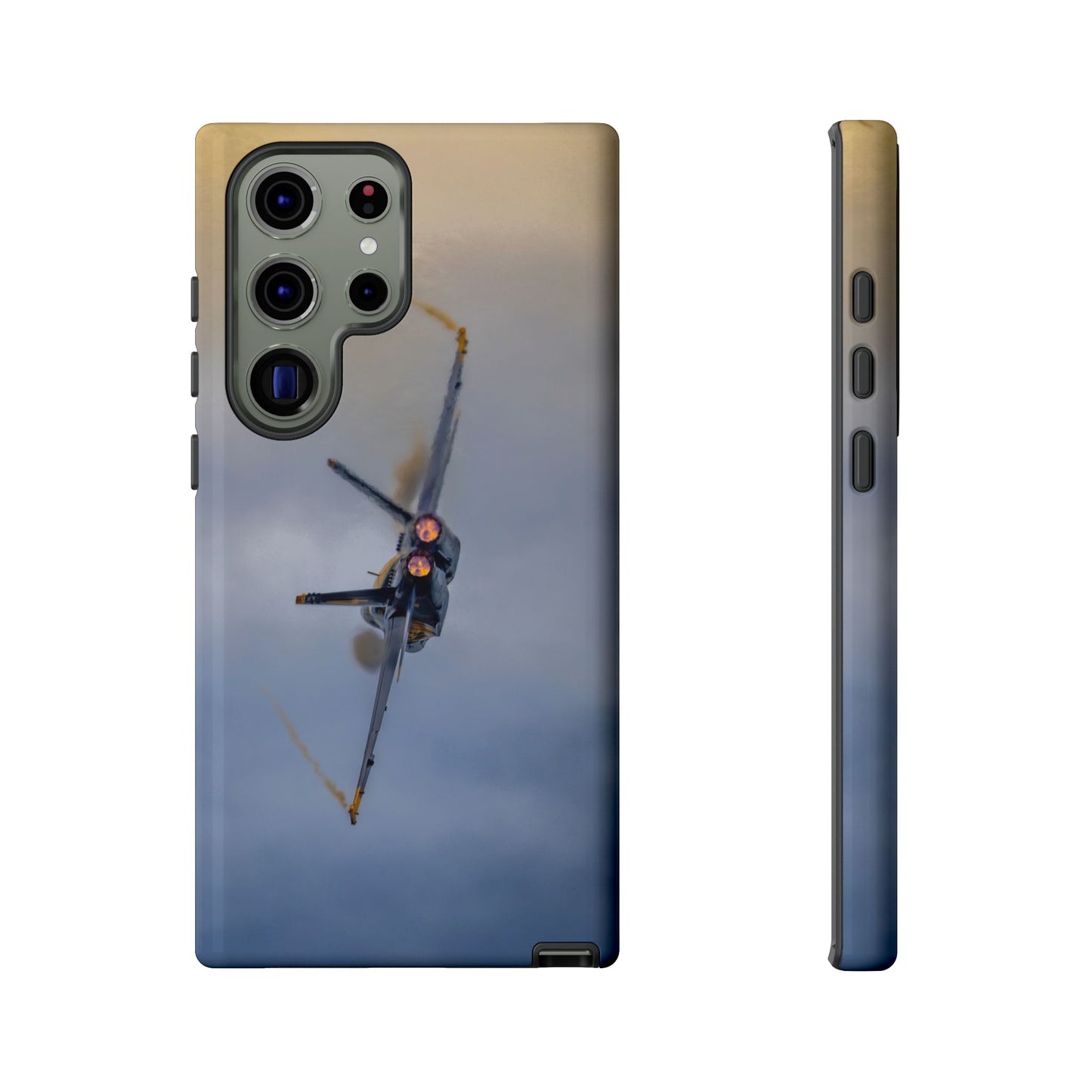 Phone Case - Tough Case with a Blue Angel afterburner design